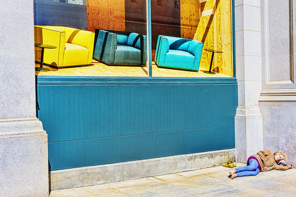 Photograph Mitchell Funk Homeless Sf on One Eyeland