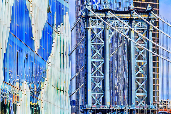 Photograph Mitchell Funk Manhattan Bridge Modern on One Eyeland