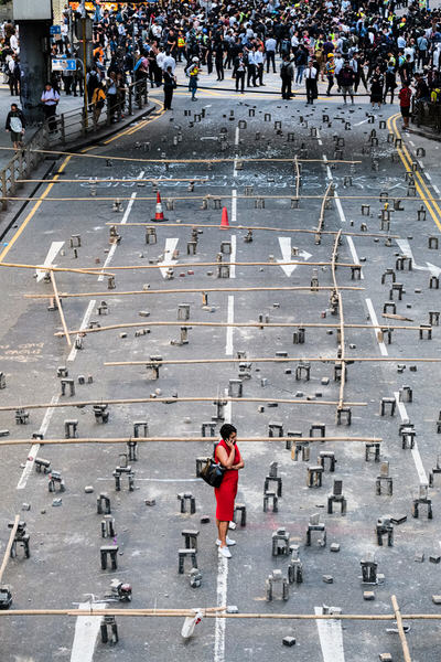 Photograph Keith Tsuji Hong Kong Protest on One Eyeland