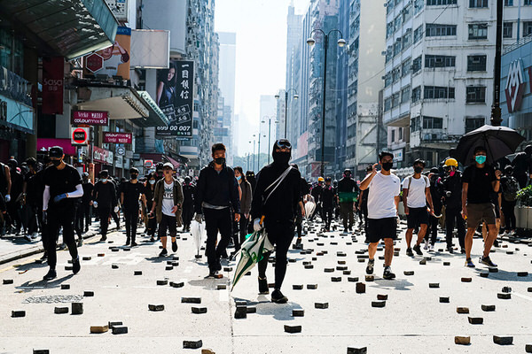 Photograph Keith Tsuji Hong Kong Protest on One Eyeland