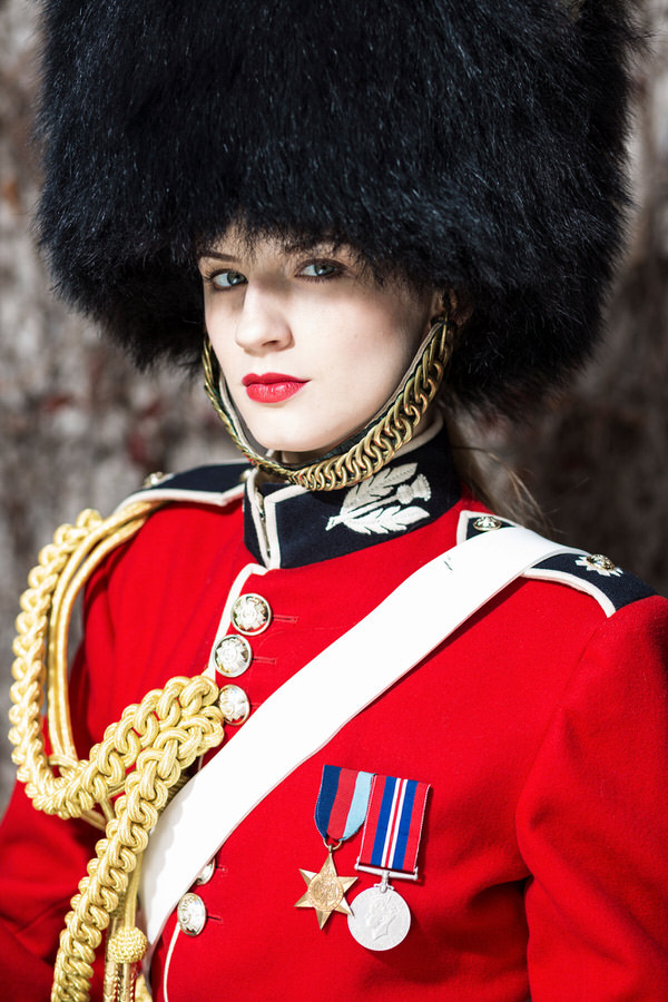 Photograph A Tamboly Scottish Royal Guard on One Eyeland
