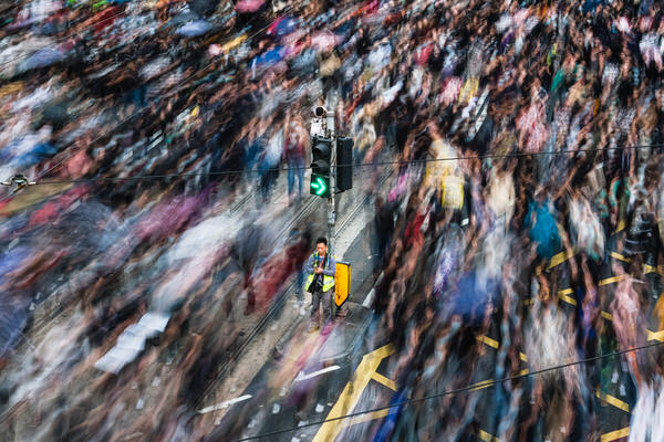 Photograph Keith Tsuji Hong Kong Protest on One Eyeland