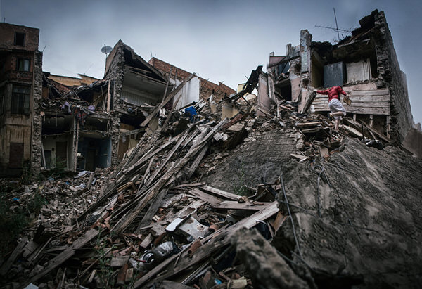 Photograph Kolli Imed Eddine Earthquake Survivor on One Eyeland