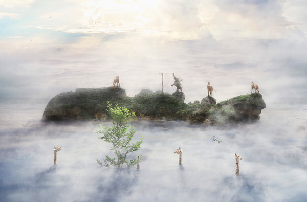 Photograph Kazutoshi Kawakami Above And Below The Clouds on One Eyeland