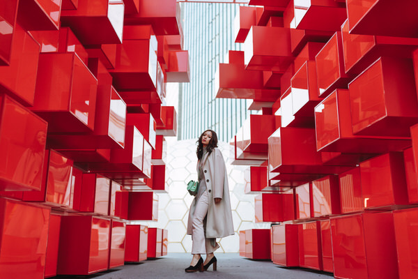 Photograph Taro Mori Red Cube on One Eyeland