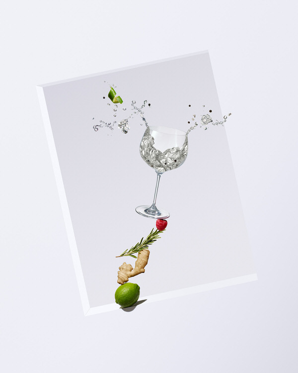 Photograph Tal Silverman Flying Gin Santamania Gin on One Eyeland