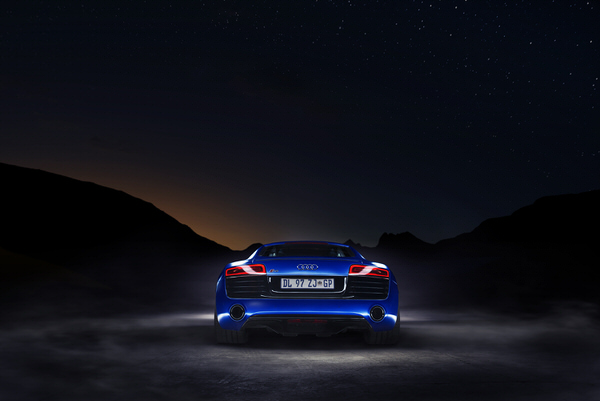 Photograph Oliver Hirtenfelder Audi R8 V10 Plus Night Time on One Eyeland