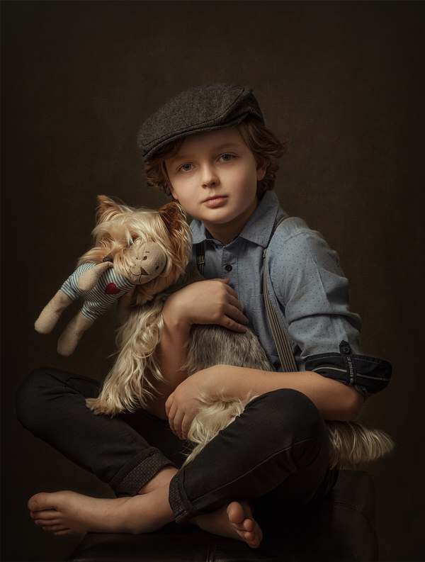 Photograph Natalia Kholodova Boy And Dog on One Eyeland