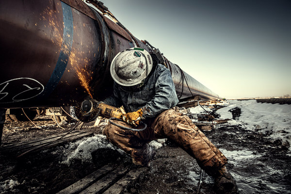 Photograph Andy Mahr Welder on One Eyeland