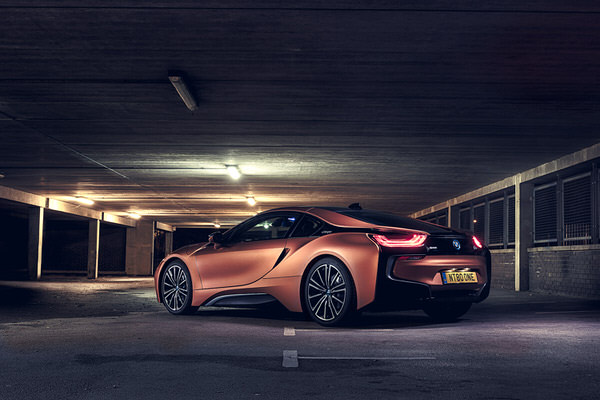 Photograph Andrew Winnicki Bmw I8 Soft Light Carpark on One Eyeland