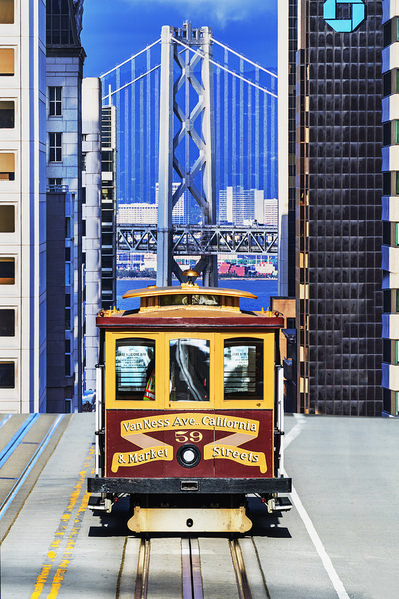 Photograph Mitchell Funk Cable Cars Sf on One Eyeland