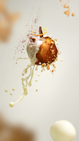 Photograph Piotr Gregorczyk Airballs_doughnut_white_chocolate on One Eyeland