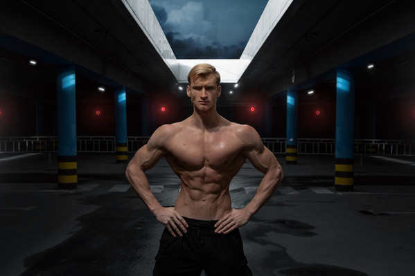 Photograph Daniil Ivanov Bodybuilder In Street Parkin on One Eyeland