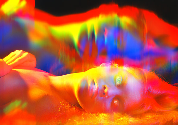 Photograph Mitchell Funk Rainbow Girl on One Eyeland