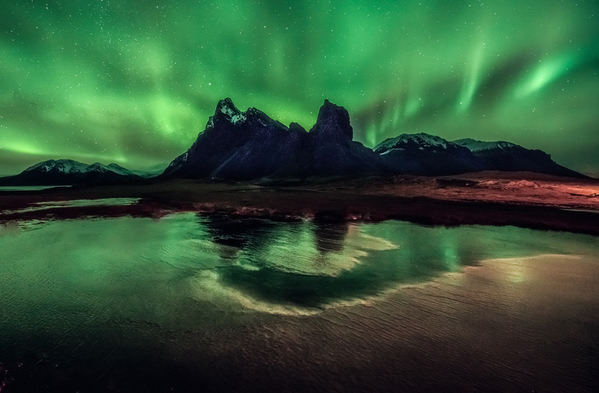 Photograph Peter Svoboda Green Lights Over The Frozen Land on One Eyeland