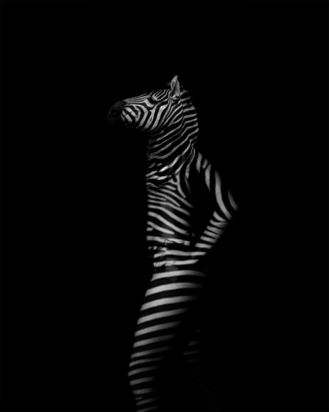 Photograph Rafael Fernandes Zebra Woman on One Eyeland