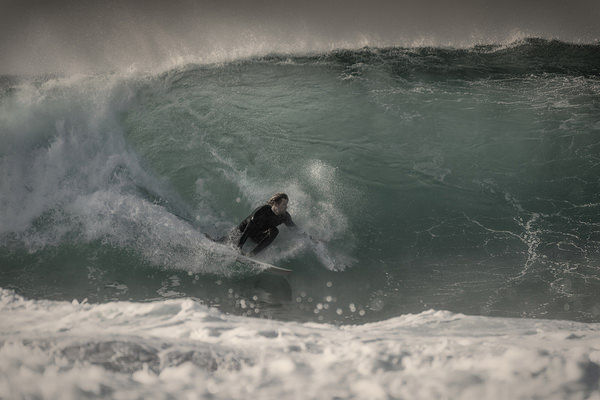 Photograph Steve Turner Backhand Rail Grab on One Eyeland