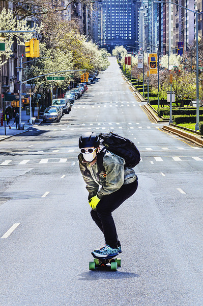 Photograph Mitchell Funk Covid New York City 1 on One Eyeland