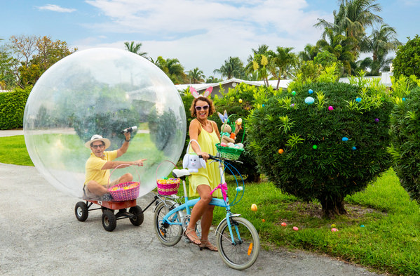 Photograph George Kamper Easter Bubble Boy on One Eyeland