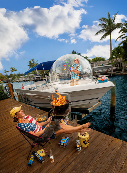 Photograph George Kamper Bubble Boy Fishing on One Eyeland