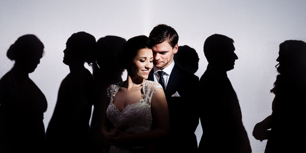 Photograph Raph Nogal Couple Amongst The Wedding Party on One Eyeland