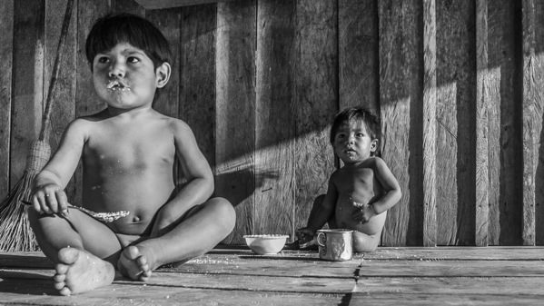 Photograph Edison Caetano Amazonian Children on One Eyeland