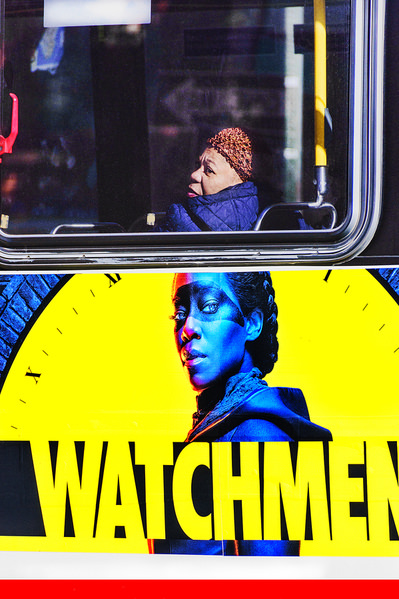 Photograph Mitchell Funk Women In Bus Window on One Eyeland