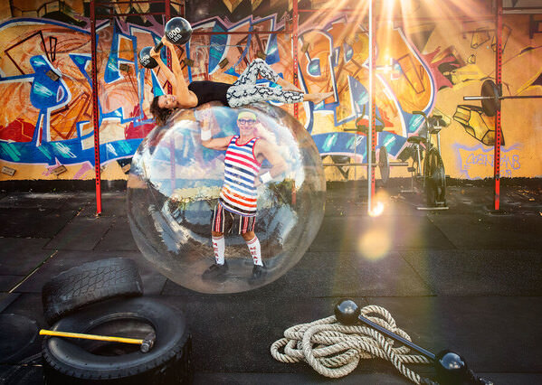 Photograph George Kamper Bubble Boy Beast Mode on One Eyeland
