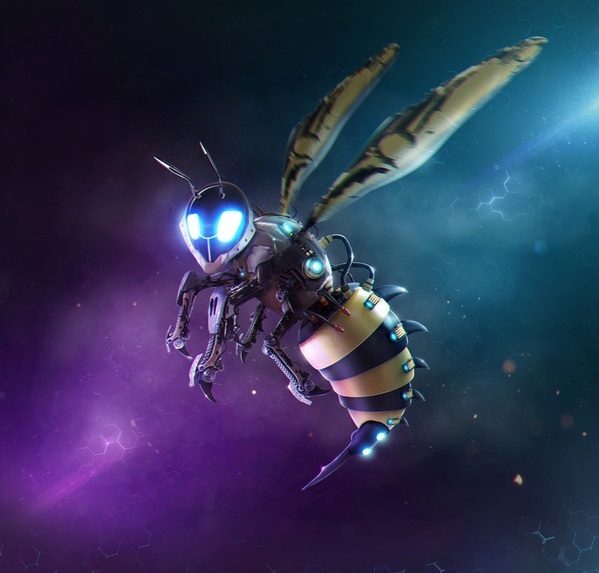 Photograph Leonardo Escobar Cyber Bee on One Eyeland