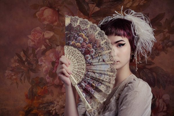 Photograph Henk Veldhuizen Lady With A Fan on One Eyeland