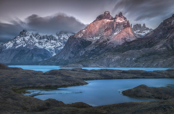 Photograph Peter Svoboda Cuernos Towers At Dawn on One Eyeland