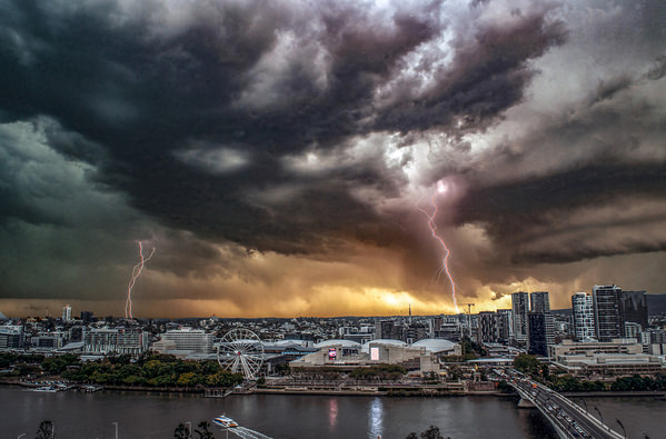 Photograph Arnau Bolet The Storm At Brisbane Australia Ii on One Eyeland