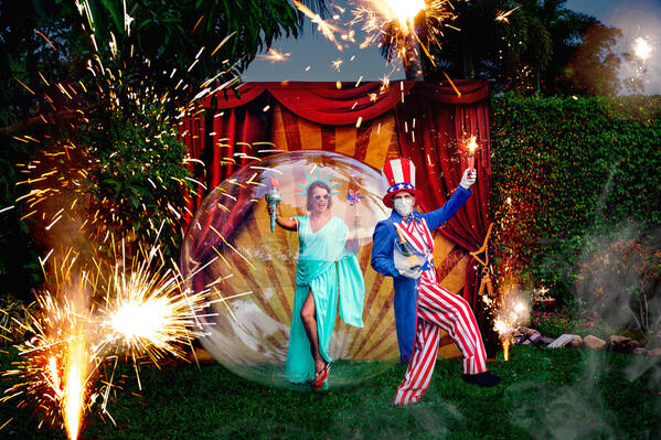 Photograph George Kamper Bubble Boy On The 4th on One Eyeland