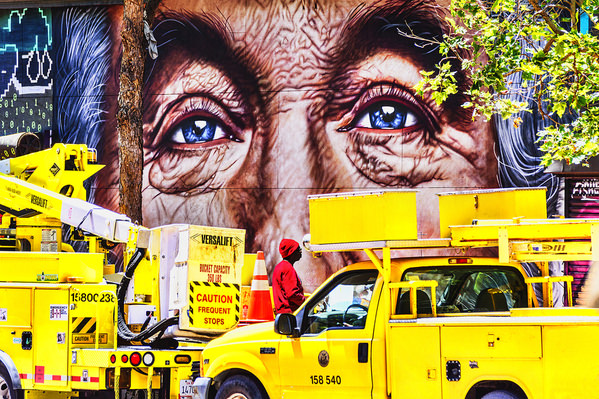 Photograph Mitchell Funk Big Eyes On Market Street on One Eyeland