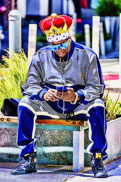 Photograph Mitchell Funk Man With The Crown on One Eyeland