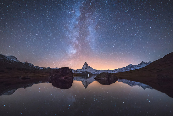 Photograph Matteo Rolfi Milky Way Over The Matterhorn on One Eyeland