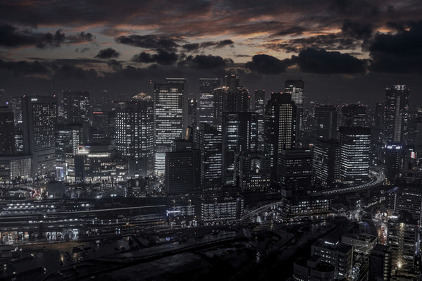 Photograph Yoshitaka Aida Osaka City After Rain on One Eyeland