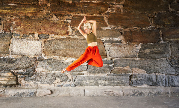 Photograph Tony Gale Leap on One Eyeland