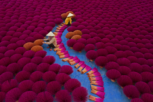 Photograph Azim Khan Ronnie Drying Incense on One Eyeland
