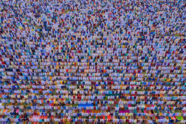 Photograph Azim Khan Ronnie Eid Prayer on One Eyeland