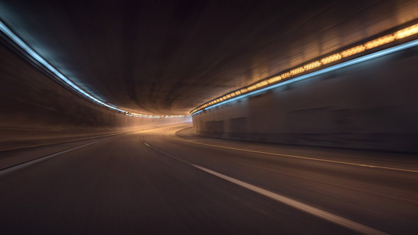 Photograph Justin Carrasquillo Empty Tunnel Pandemic on One Eyeland