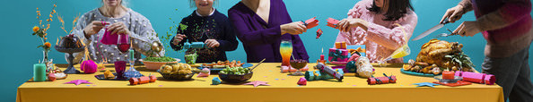 Photograph Jonathan Knowles Christmas Dinner on One Eyeland