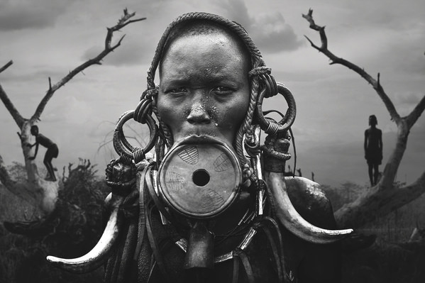 Photograph Svetlin Yosifov Portrait Woman Mursi on One Eyeland