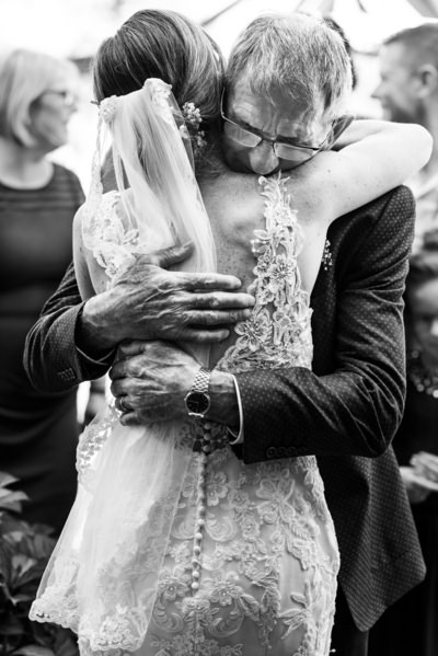 Photograph Elke Teurlings Hugging Grandpa on One Eyeland