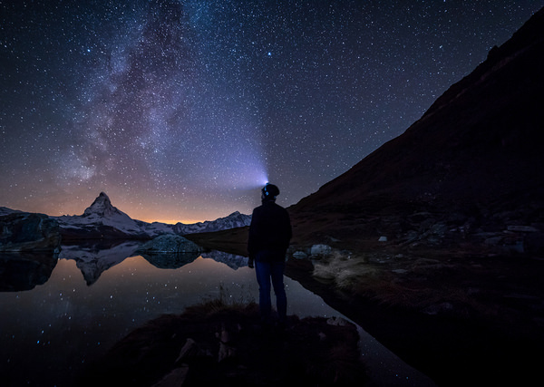 Photograph Matteo Rolfi Stargazing In Zermatt on One Eyeland