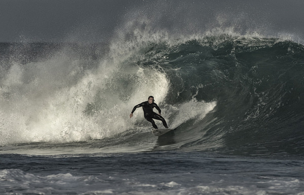 Photograph Steve Turner Storm Surfer on One Eyeland