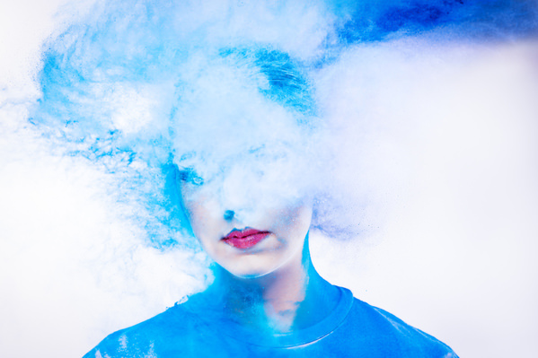 Photograph Gregory Van Gansen Red Lips on One Eyeland