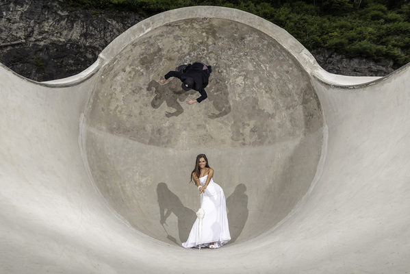 Photograph Jassi Brlozanovic Skateboarders Wedding on One Eyeland