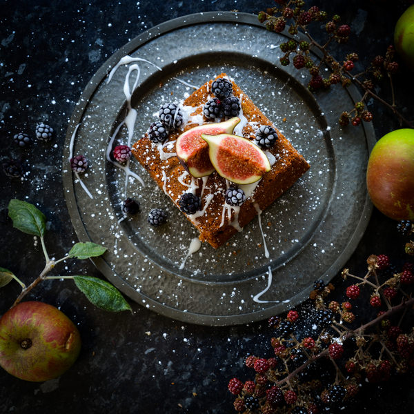 Photograph Clare Coleman Food Photography  Fig Cake on One Eyeland