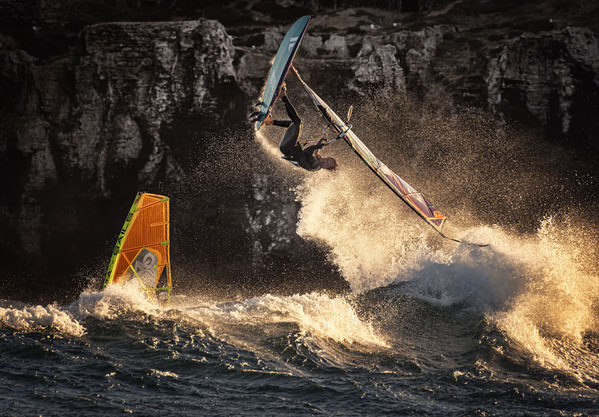 Photograph Ben Welsh Extreme Windsurfing on One Eyeland